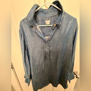 Chico’s Tunic Style Denim Shirt, Size 3 (XL)